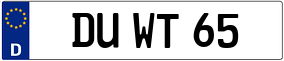 Trailer License Plate